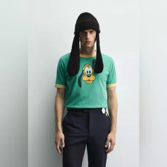 Zara Pluto Harry Lambert X Disney Tshirt - Picture 3 of 12